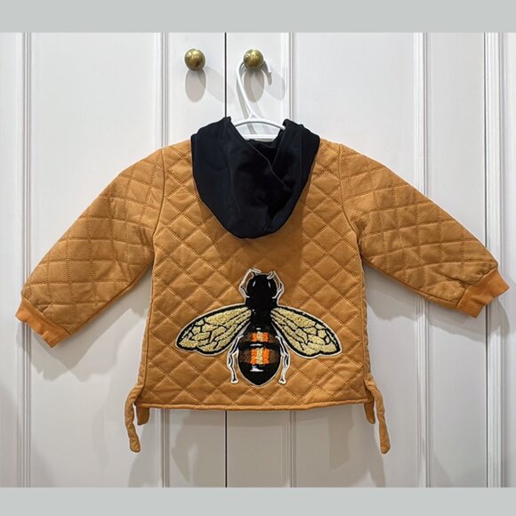 Khaki children's thick coat Unisex 3-5T - Picture 2 of 4